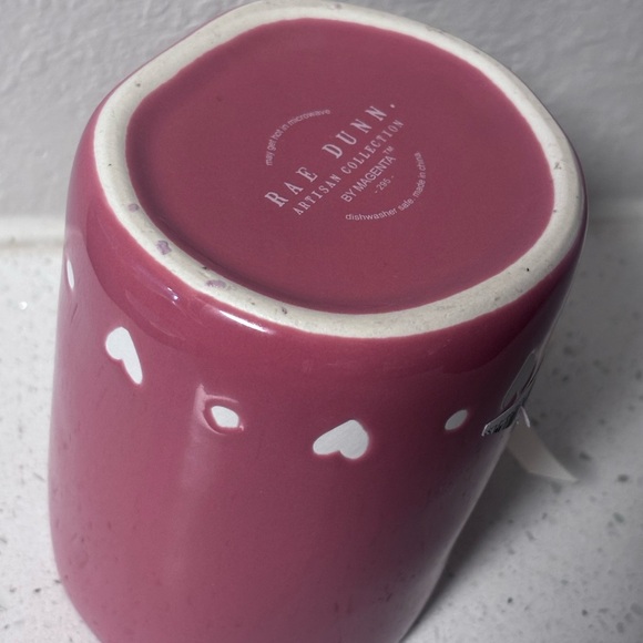 Rae Dunn Be Mine Mug in Rich Pink - Picture 3 of 3